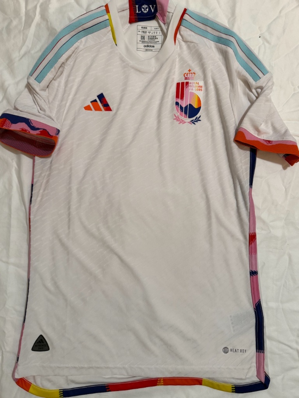 2022 Belgium Adidas Authentic Away jersey - US Small / JPN Medium
